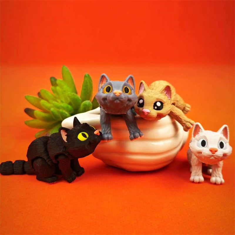 Adorable 3D-Printed Kittens Keychains,bag charm,Car Hanging Ornament,and Desk Decor